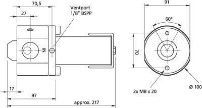 德國Drukon公司D6系列中高流量減壓閥尺寸圖